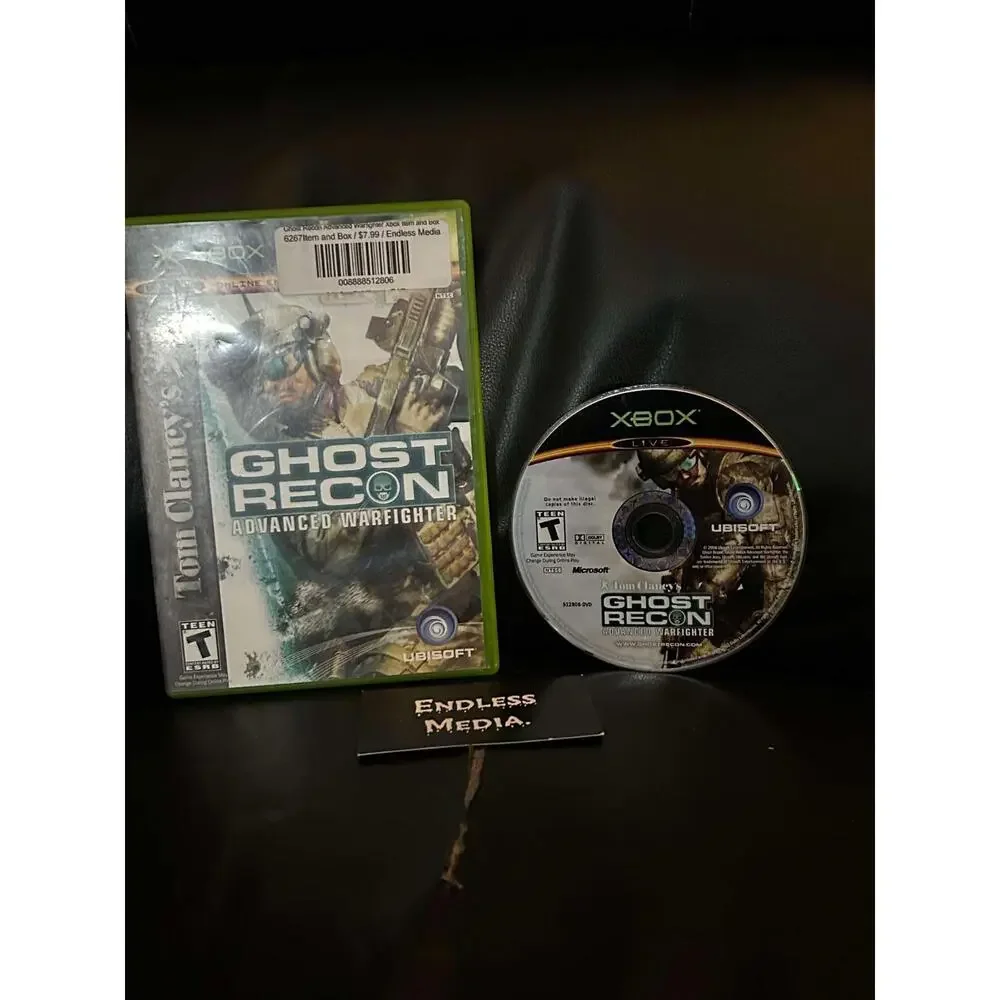Ghost Recon Advanced Warfighter Microsoft Xbox Item and Box Video Game